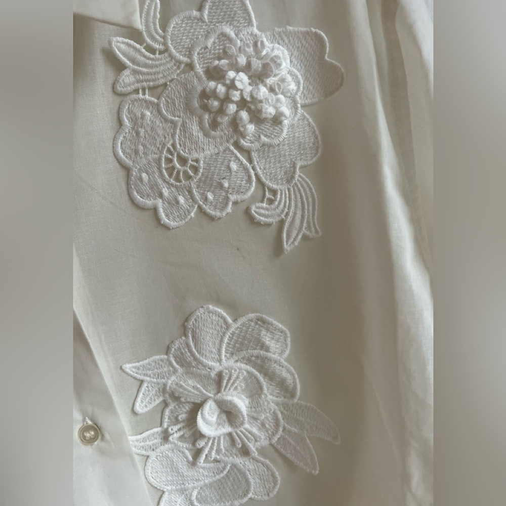 Oroton LACE FLOWER SHEER OVERSHIRT - Picture 5 of 5
